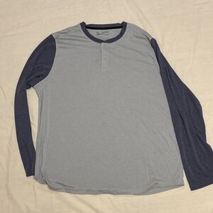 Under Armour Black Threadborne Heatgear Fitted LS  Mens 3XL Gray Blue